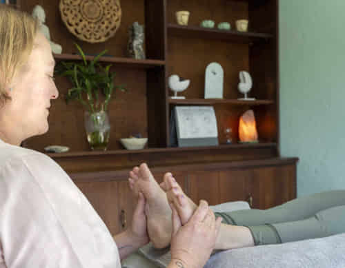 Reflexology session